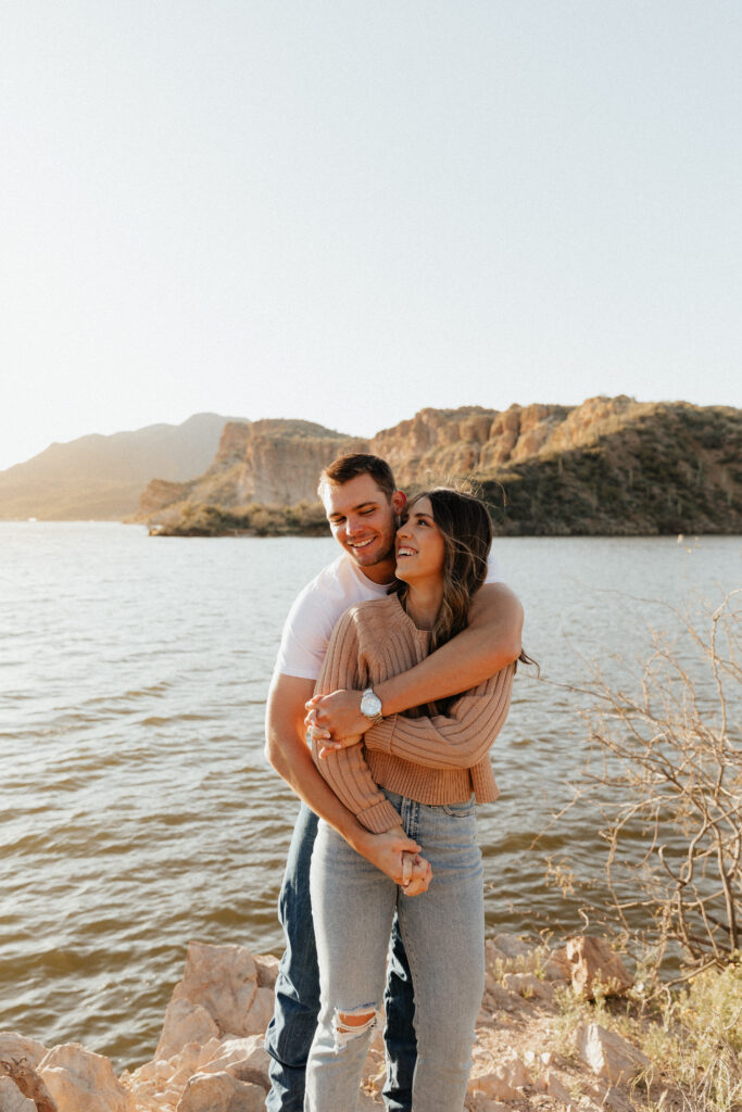 Arizona Engagement Photos at Saguaro Lake Mrs. Ferree Photography