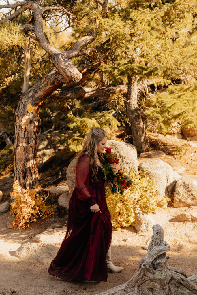 Fall Colorado elopement at Hermit Park Open Space 