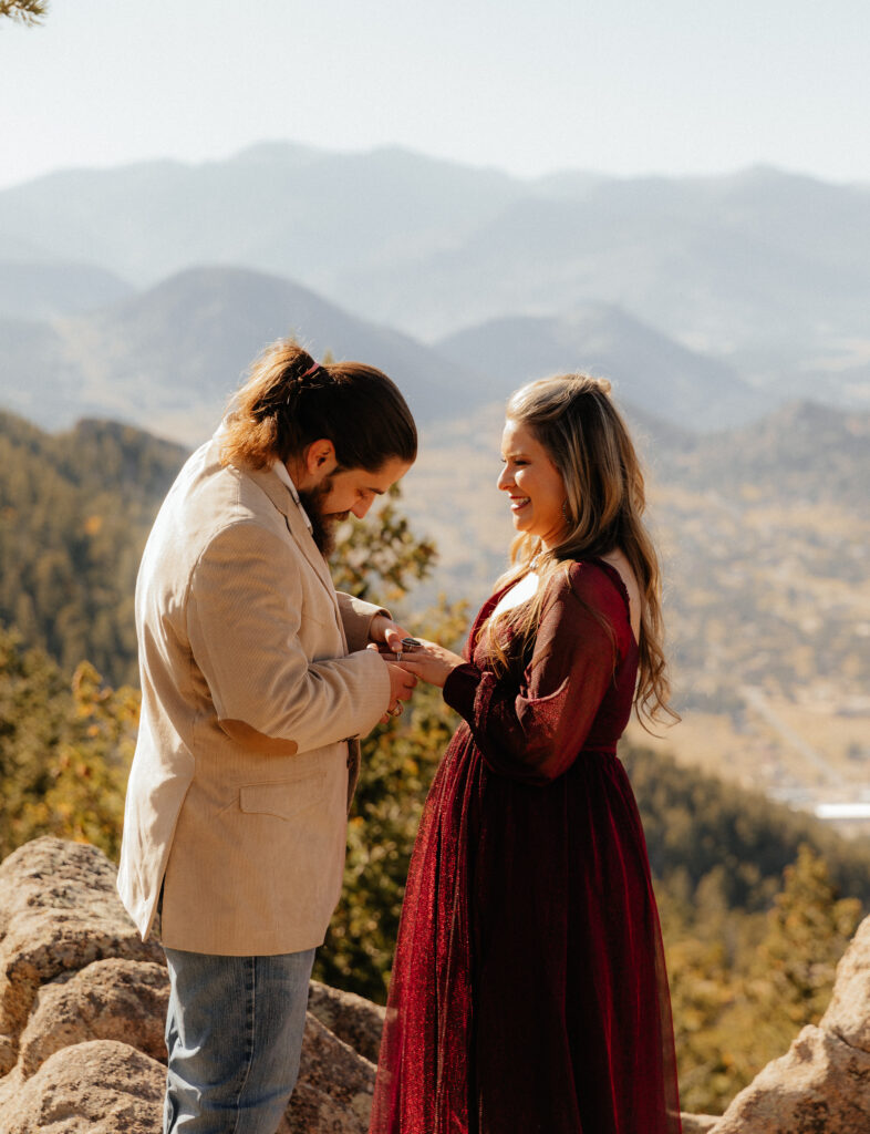 Fall Colorado elopement at Hermit Park Open Space 