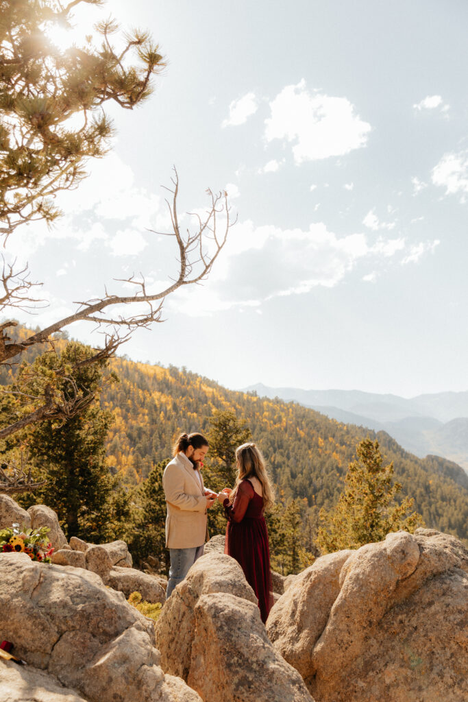 Fall Colorado elopement at Hermit Park Open Space 