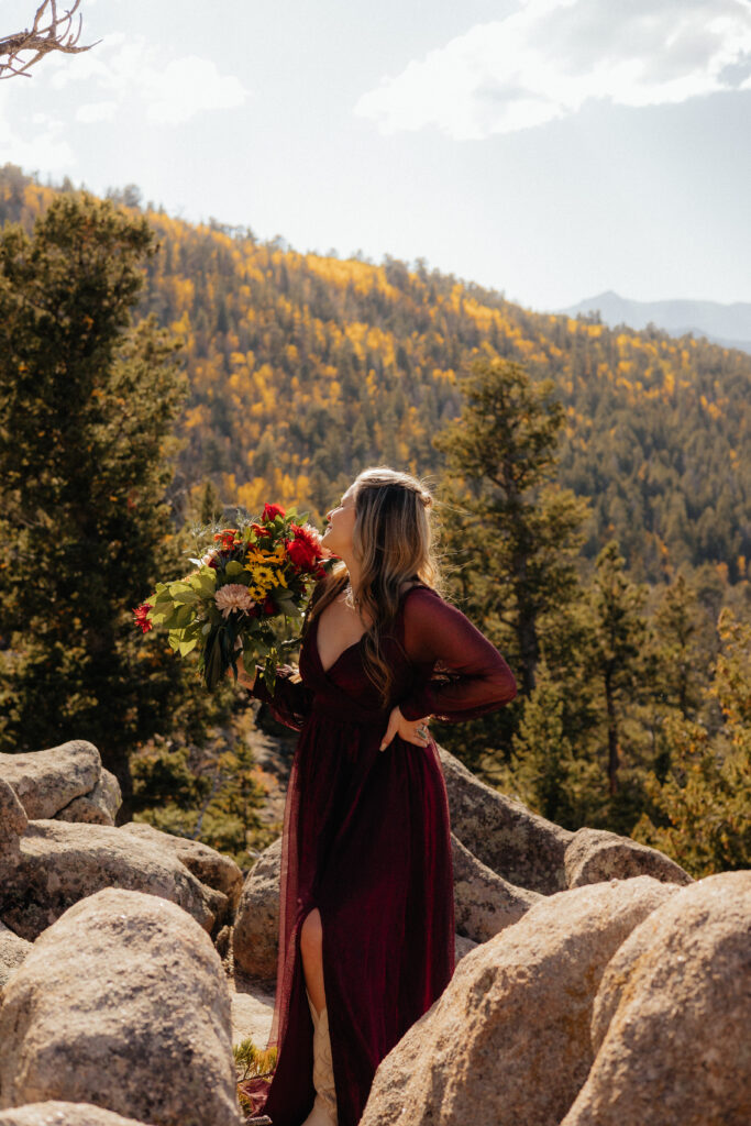 Fall Colorado elopement at Hermit Park Open Space 