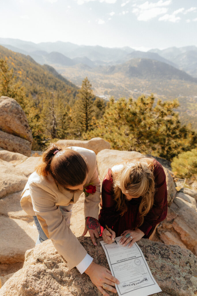 Fall Colorado elopement at Hermit Park Open Space 