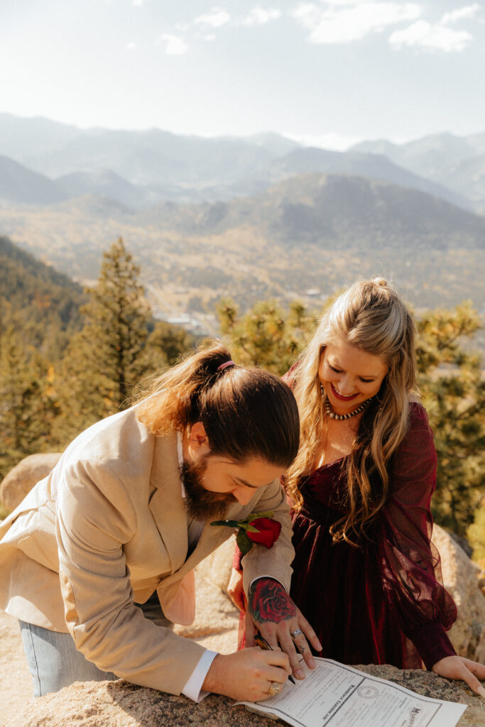 Fall Colorado elopement at Hermit Park Open Space 