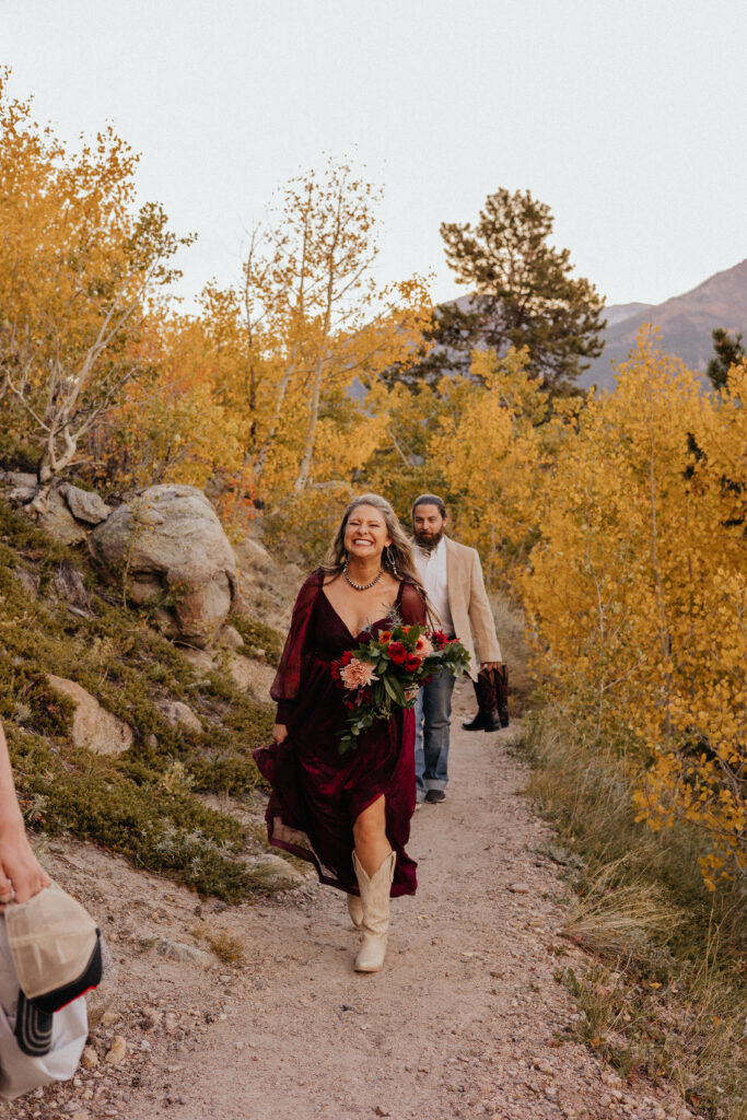 Fall elopement in Rocky Mountain National Park