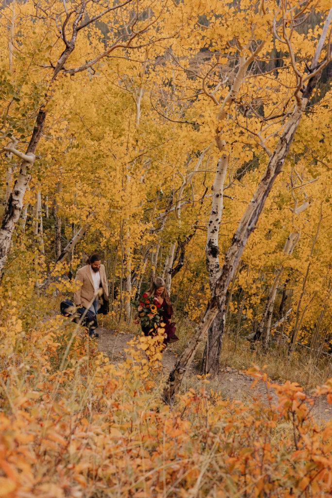 Fall elopement in Rocky Mountain National Park