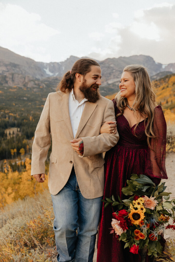 Fall elopement in Rocky Mountain National Park