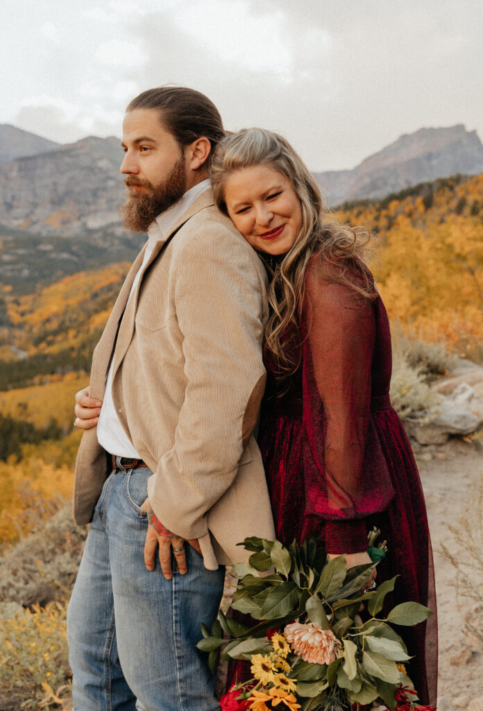 Fall elopement in Rocky Mountain National Park