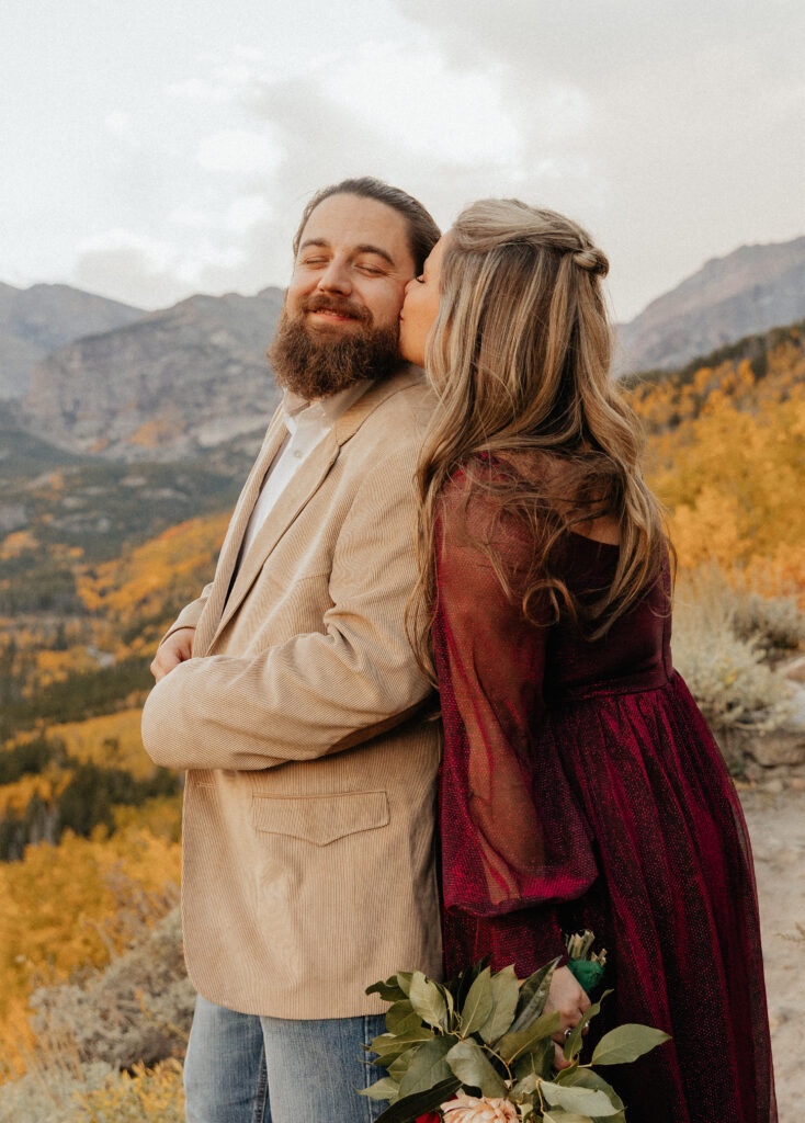 Fall elopement in Rocky Mountain National Park