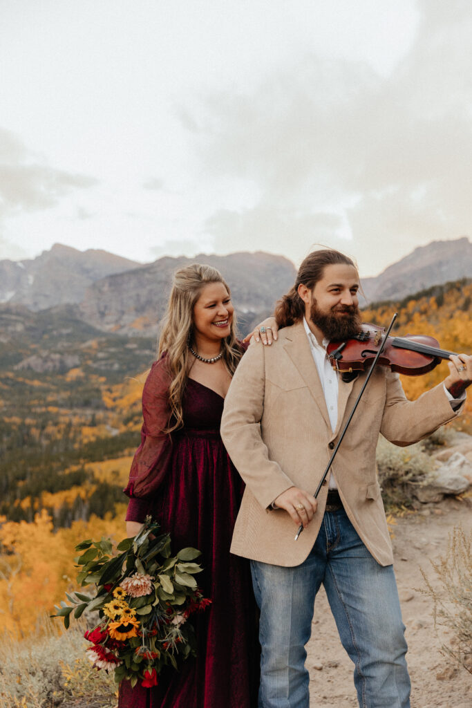 Fall elopement in Rocky Mountain National Park