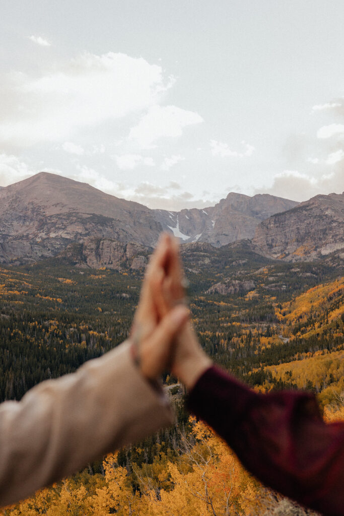 Fall elopement in Rocky Mountain National Park