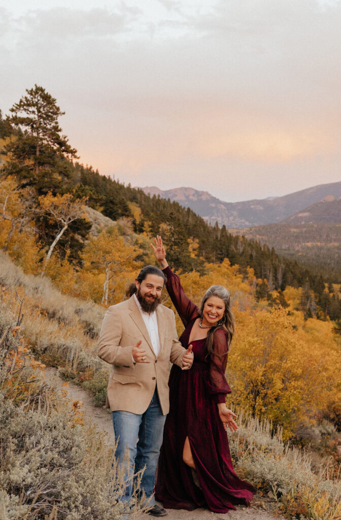 Fall elopement in Rocky Mountain National Park