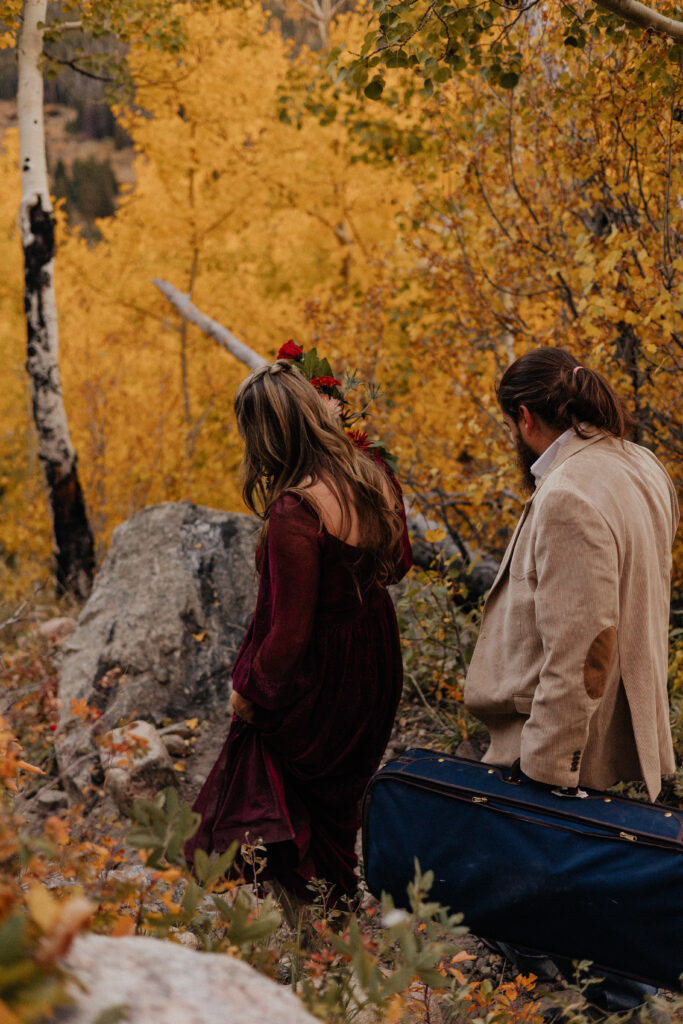 Fall elopement in Rocky Mountain National Park