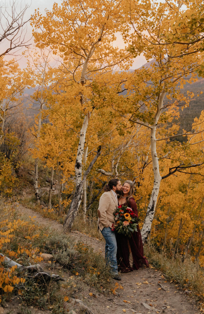 Fall elopement in Rocky Mountain National Park