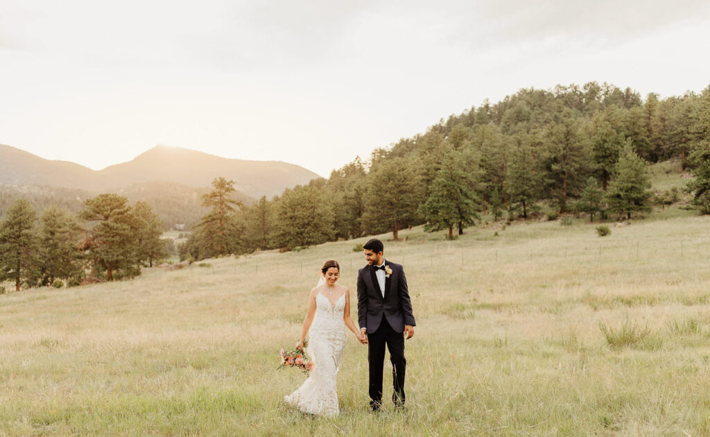 deer creek valley ranch wedding photo in northern colorado