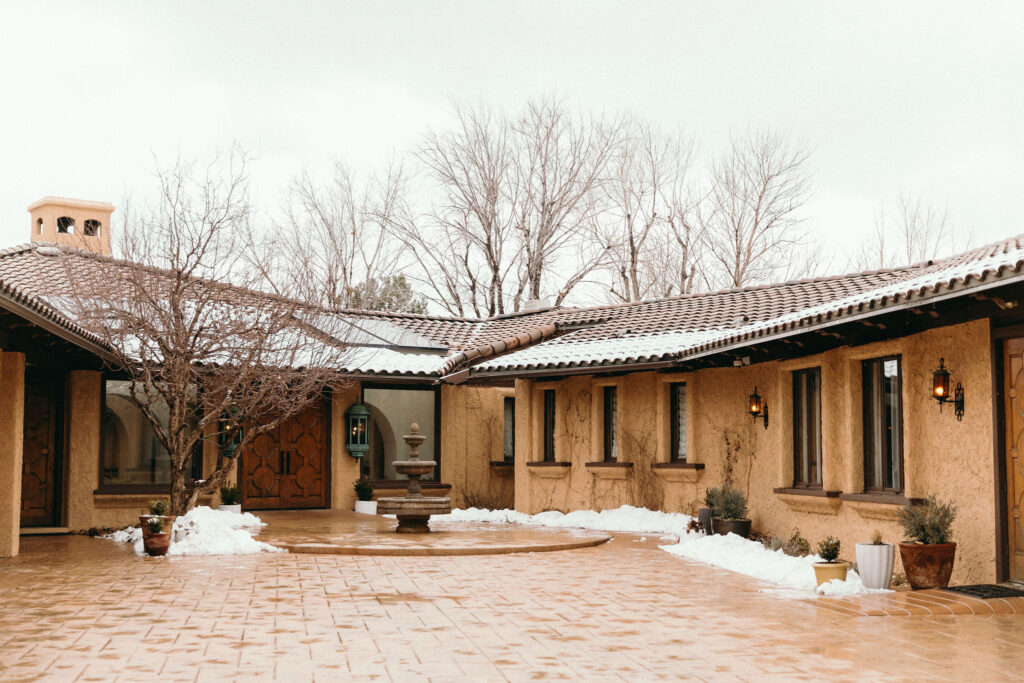 exterior of villa parker wedding venue in northern colorado