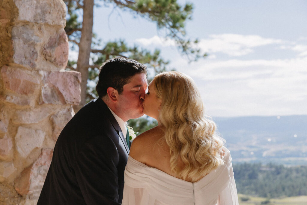 looking at the views at cherokee ranch and castle wedding