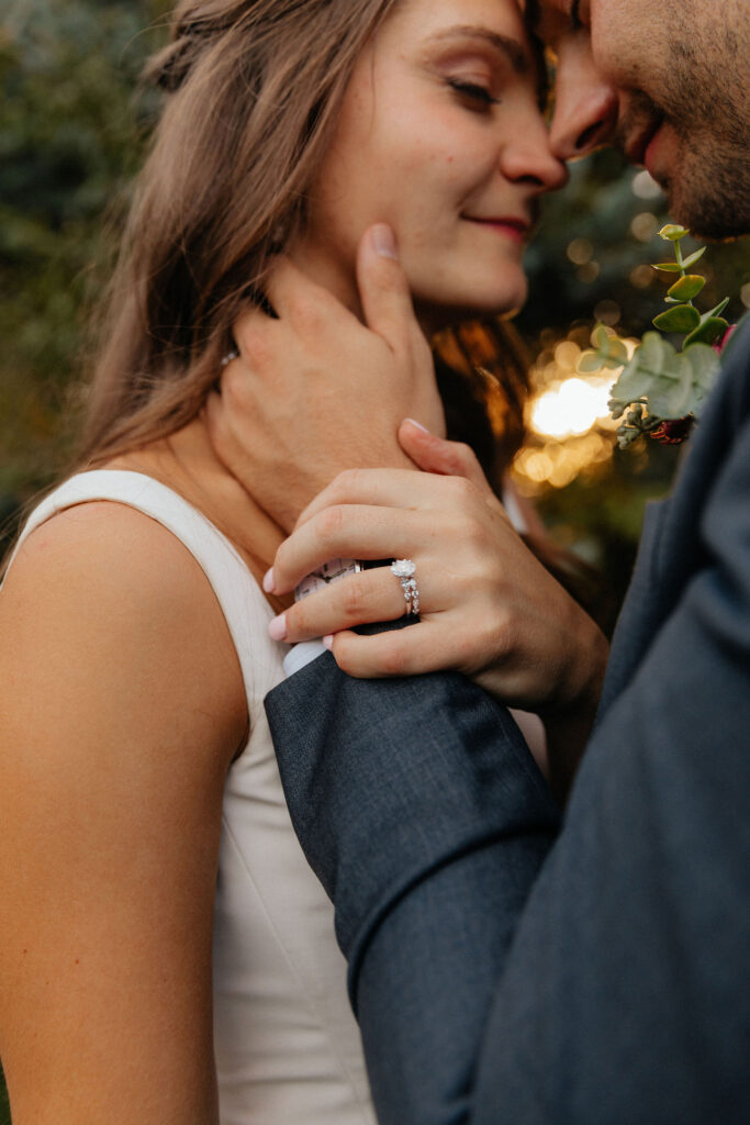 bride and groom at Brookeside Gardens Event Center