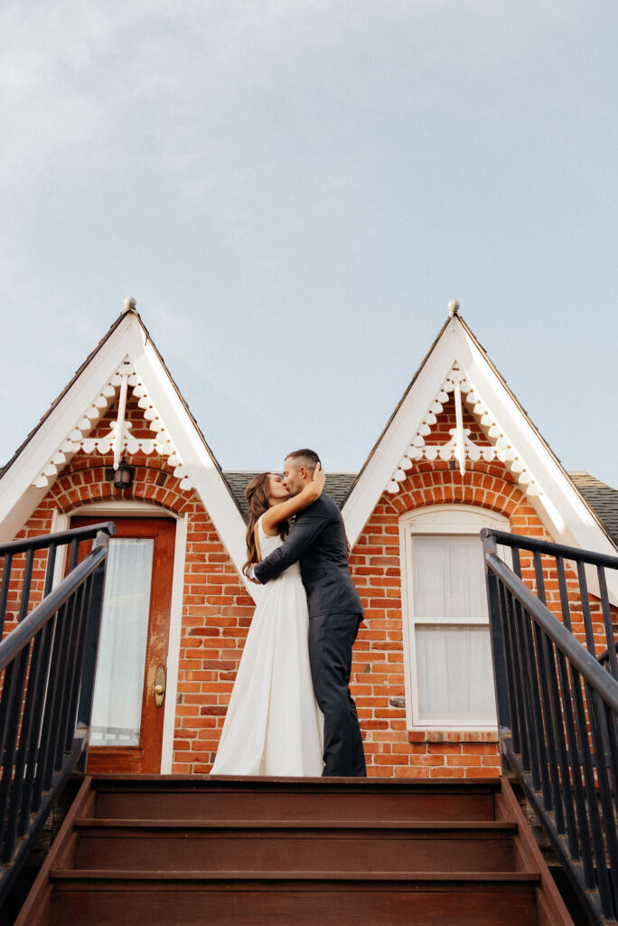 bride and groom at brookside weddings and events