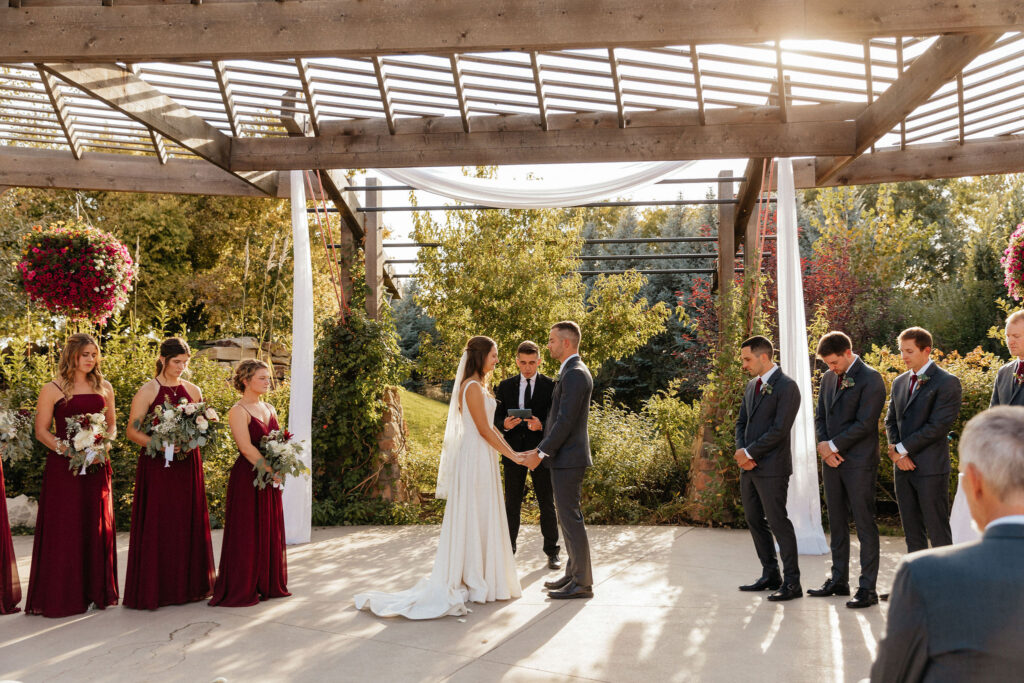 ceremony at Brookeside Gardens Event Center