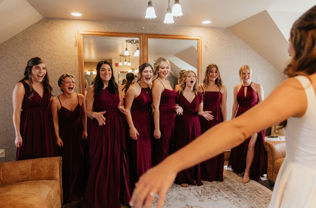 berthoud co wedding venue bridesmaids