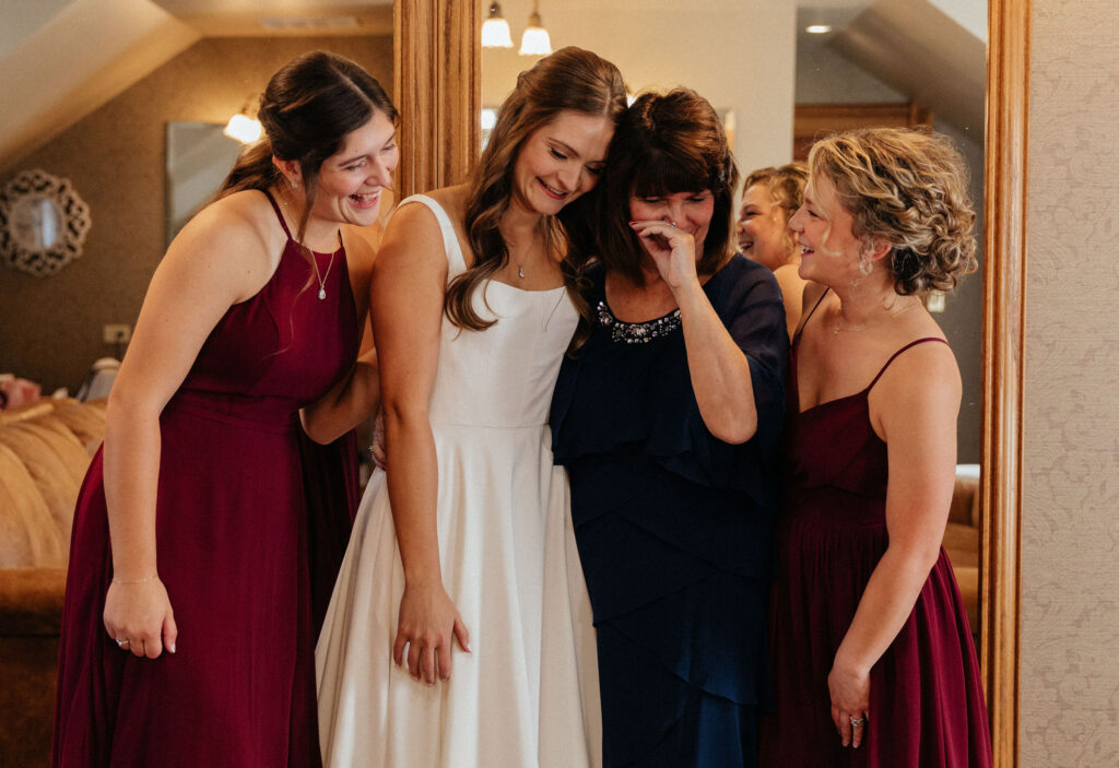 Brookeside Gardens Event Center bride with mom