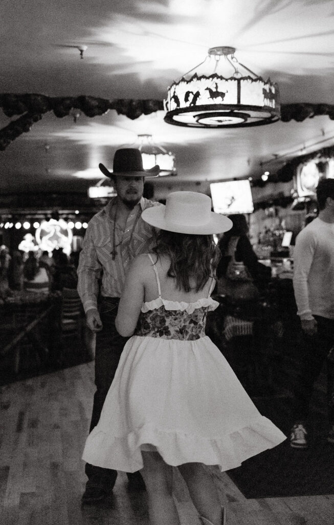 Million Dollar Cowboy Bar Engagement Photos 