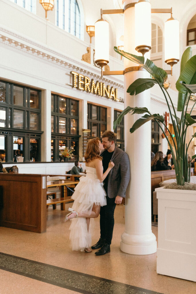 Romantic Union Station Engagement Session 