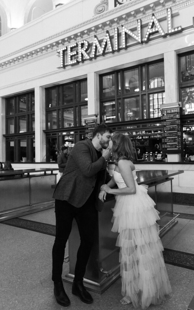 Romantic Union Station Engagement Session 