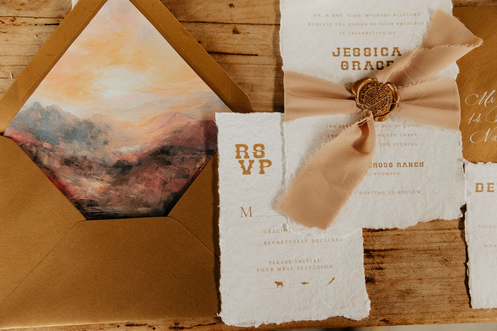 Western Wedding Invitation Suite 