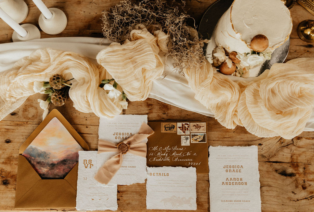 Western Wedding Invitation Suite 