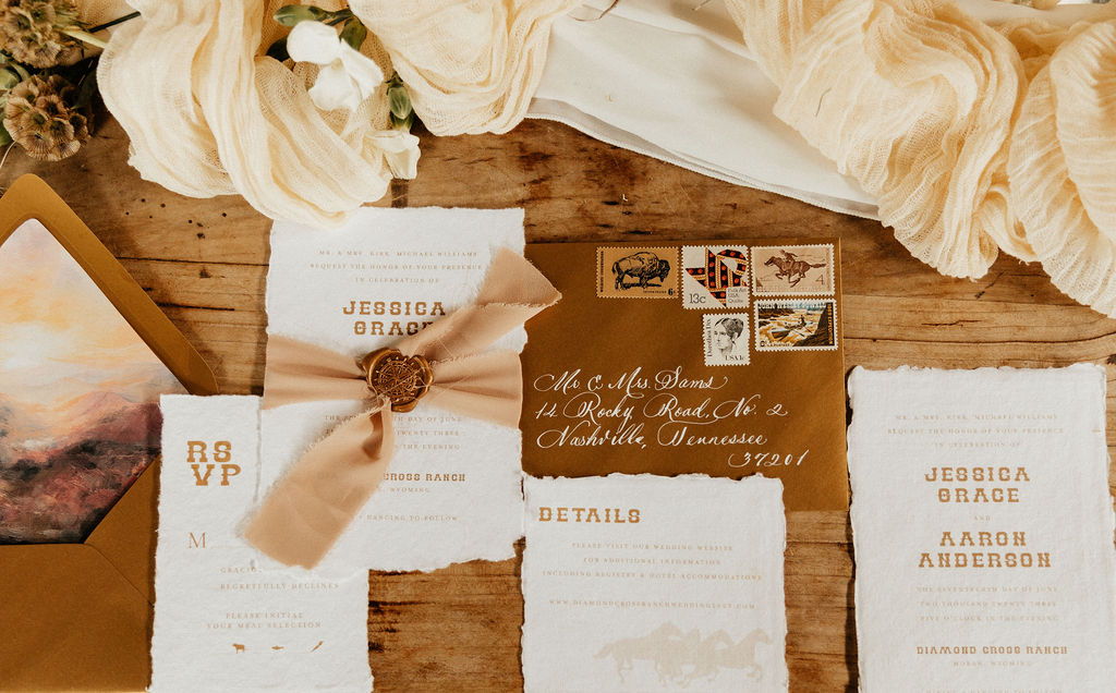 Western Wedding Invitation Suite 