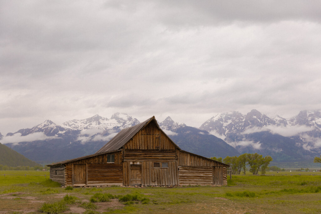 Mormon Row Wedding Ceremony Site in Grand Teton National Park