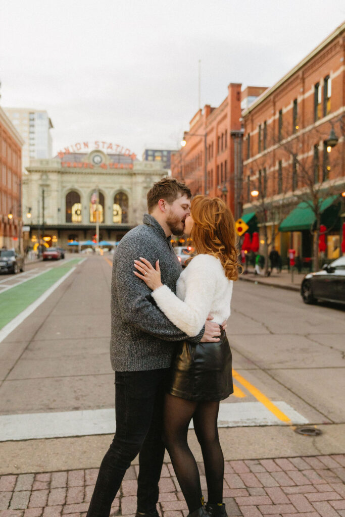 Union Station Engagement Session at night