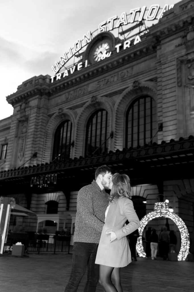 Union Station Engagement Session at night