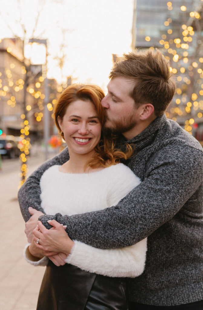 Union Station Engagement Session at night