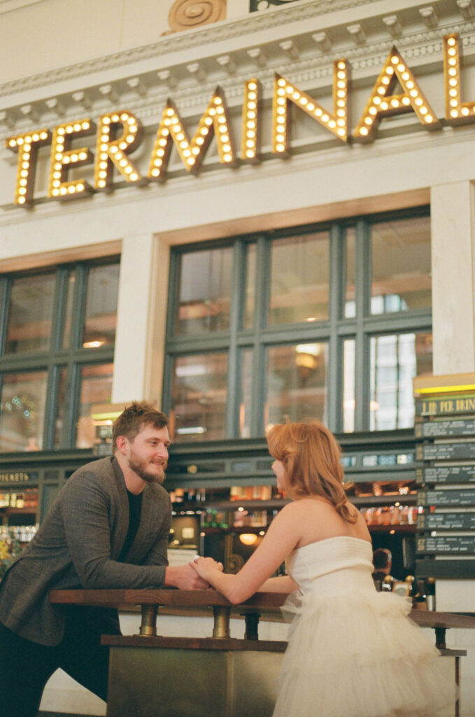 Romantic Union Station Engagement Session 