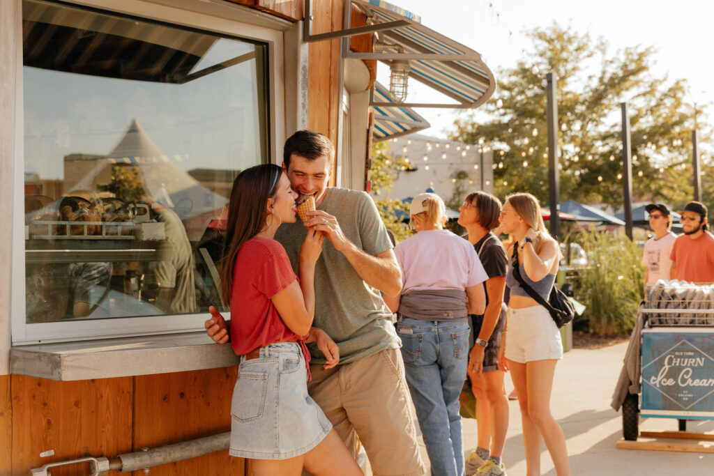 ice cream date night engagement session mrs ferree photography 