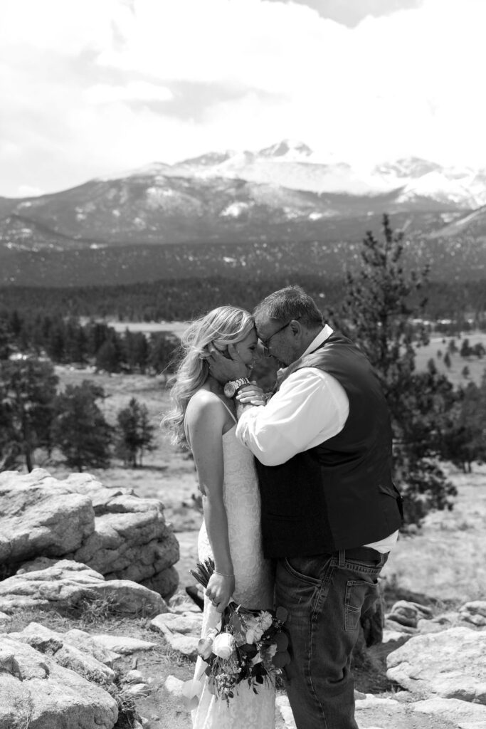 romantic mountain elopement photos 