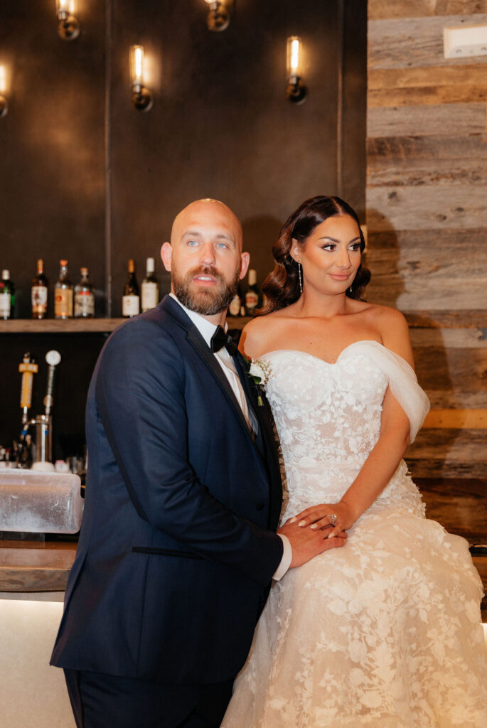 portrait of couple at estes park wedding venue mrs ferree photography