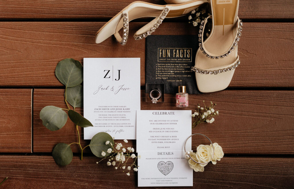 Wedding details by Estes Park Wedding Photographer