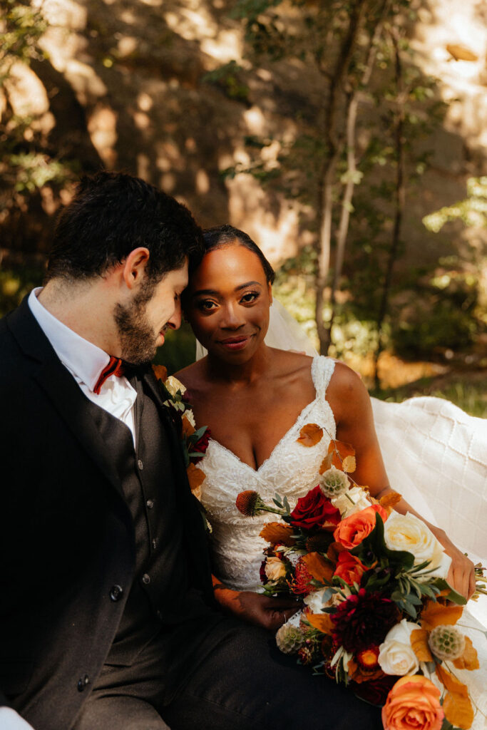 Fall wedding florals at a fall Colorado wedding 