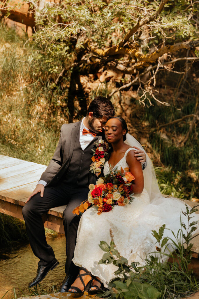 Wedding portraits at Copper Falls Wedding Venue in Loveland, Colorado 