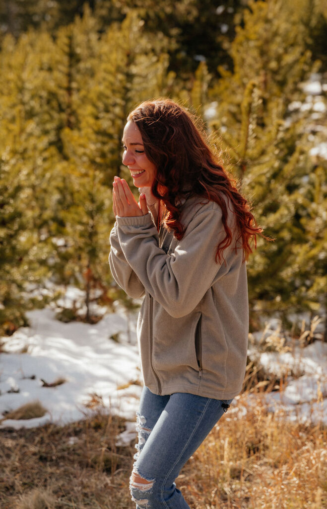 surprise proposal at sapphire point overlook 