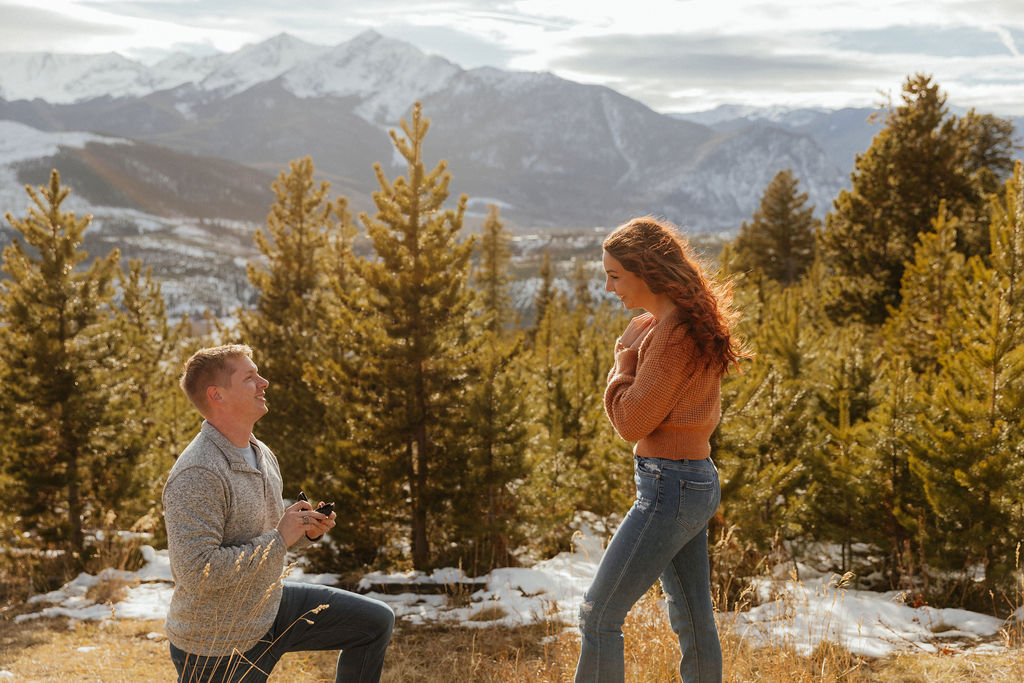 surprise proposal at sapphire point overlook 