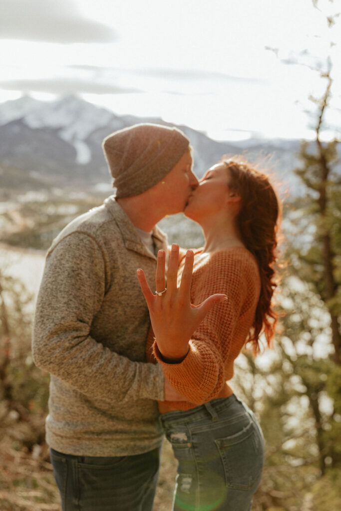 surprise proposal at sapphire point overlook 