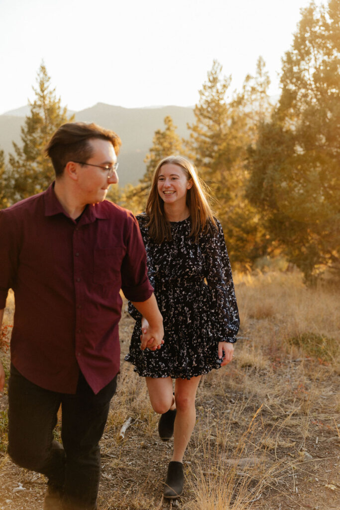 Colorado mountain engagement photos near Denver 