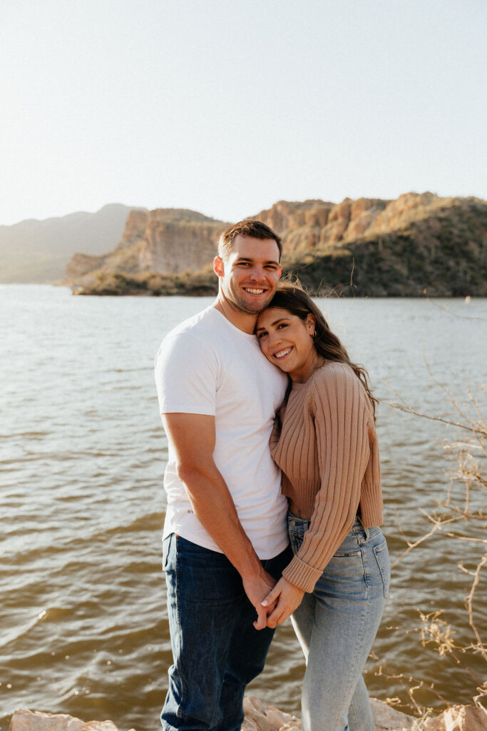 Best engagement session locations in Phoenix Saguaro Lake