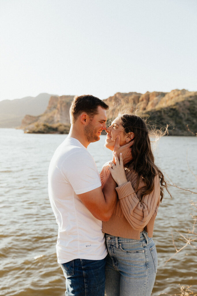 Best engagement session locations in Phoenix Saguaro Lake