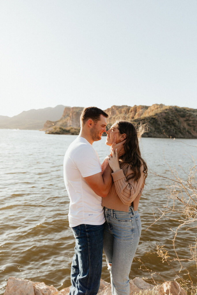 Saguaro Lake Engagement Photos