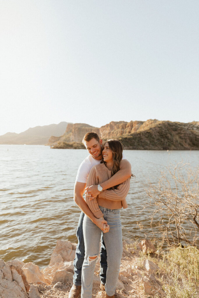 Saguaro Lake Engagement Photos